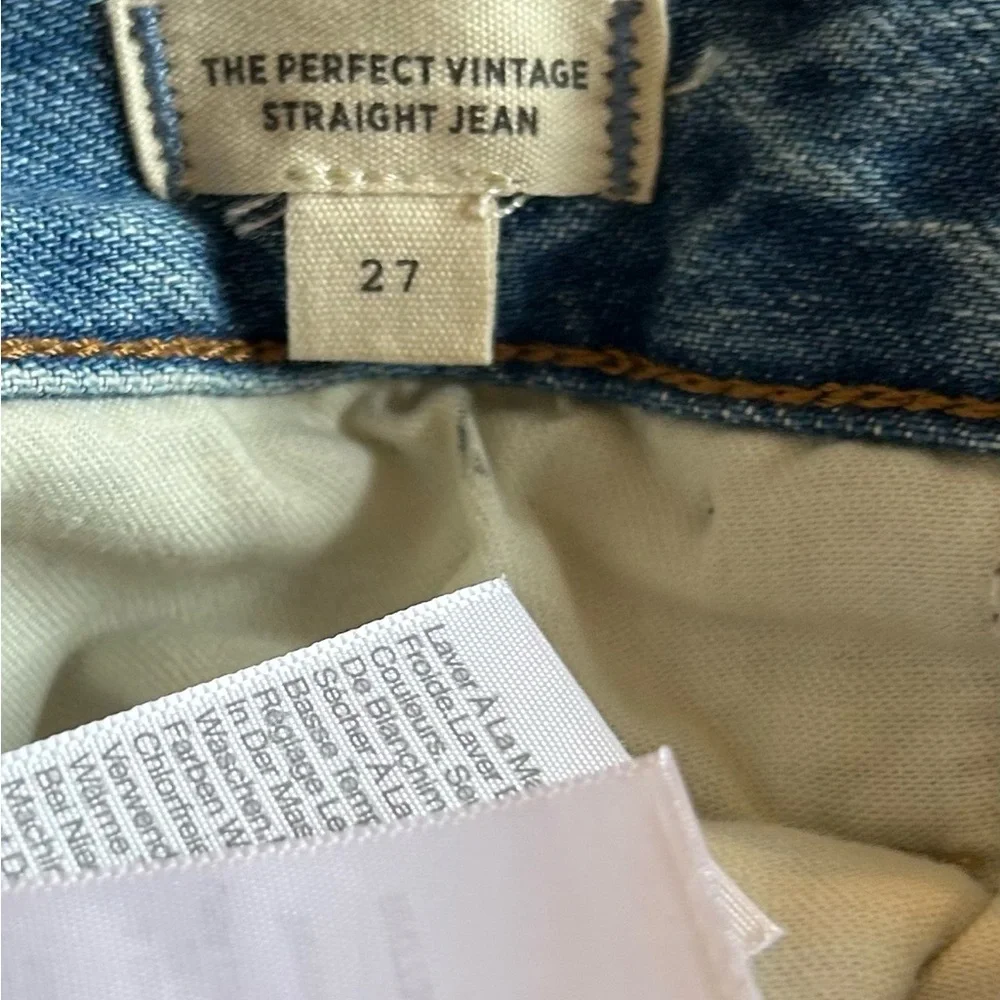 Madewell The Perfect Vintage Straight Jean Becker Wash Button-Front Size 27 NEW - Picture 12 of 16